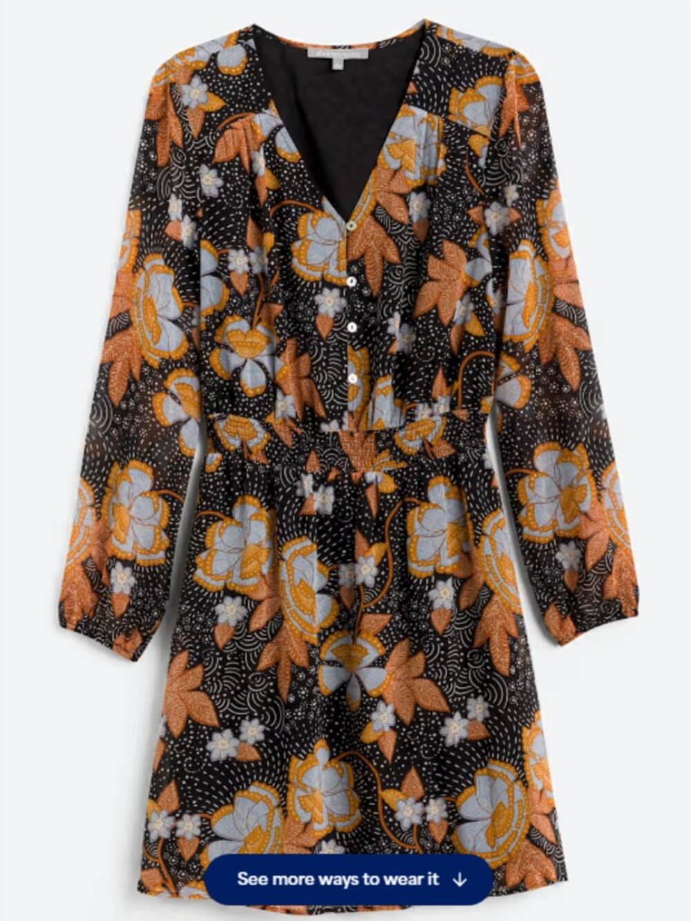 Daniel Rainn Parnika Button Detail Dress; Size XL; NWT